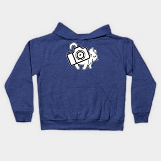 Cat Photographer Aperture Stick It Kids Hoodie